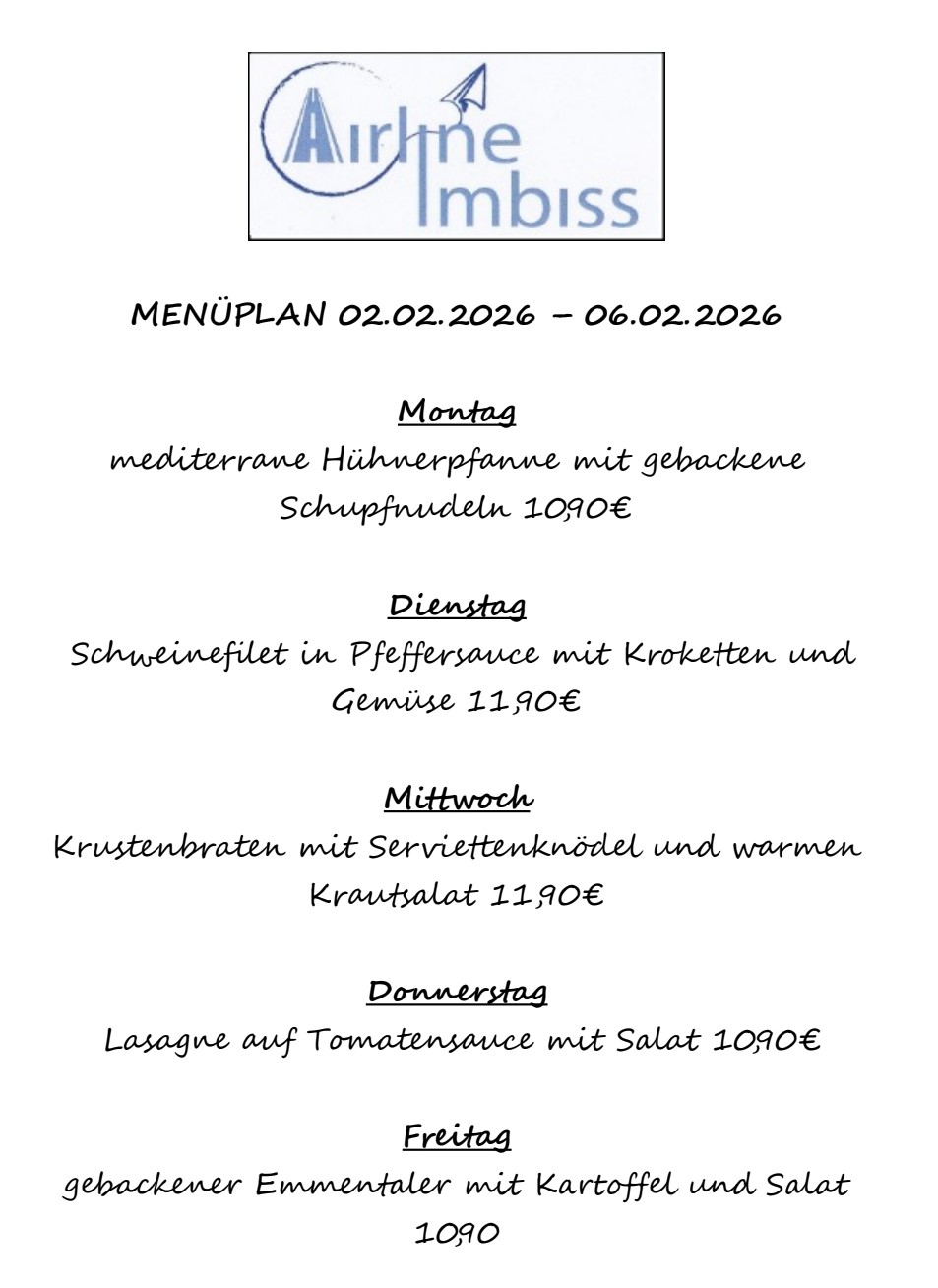Menüplan