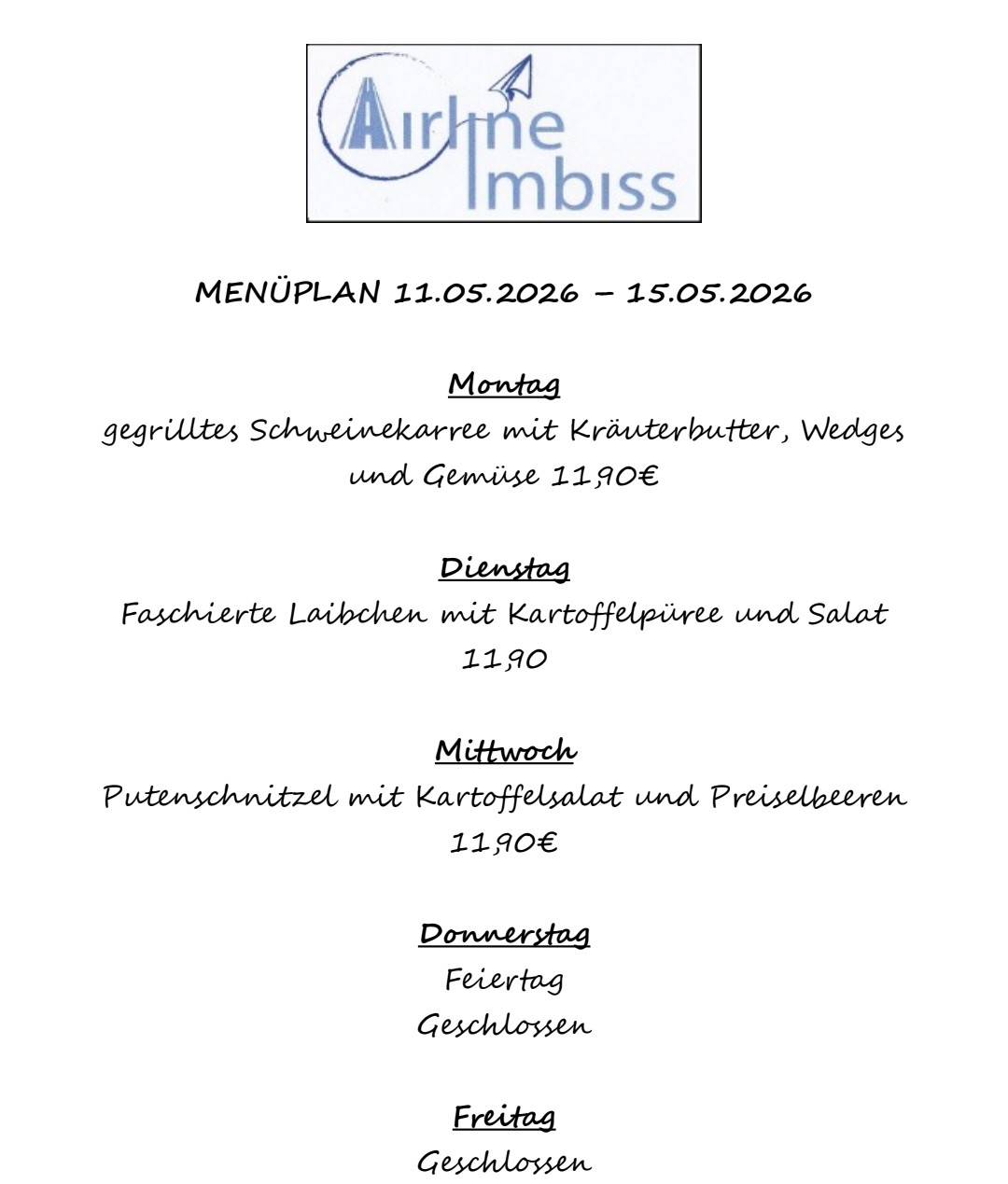 Menüplan